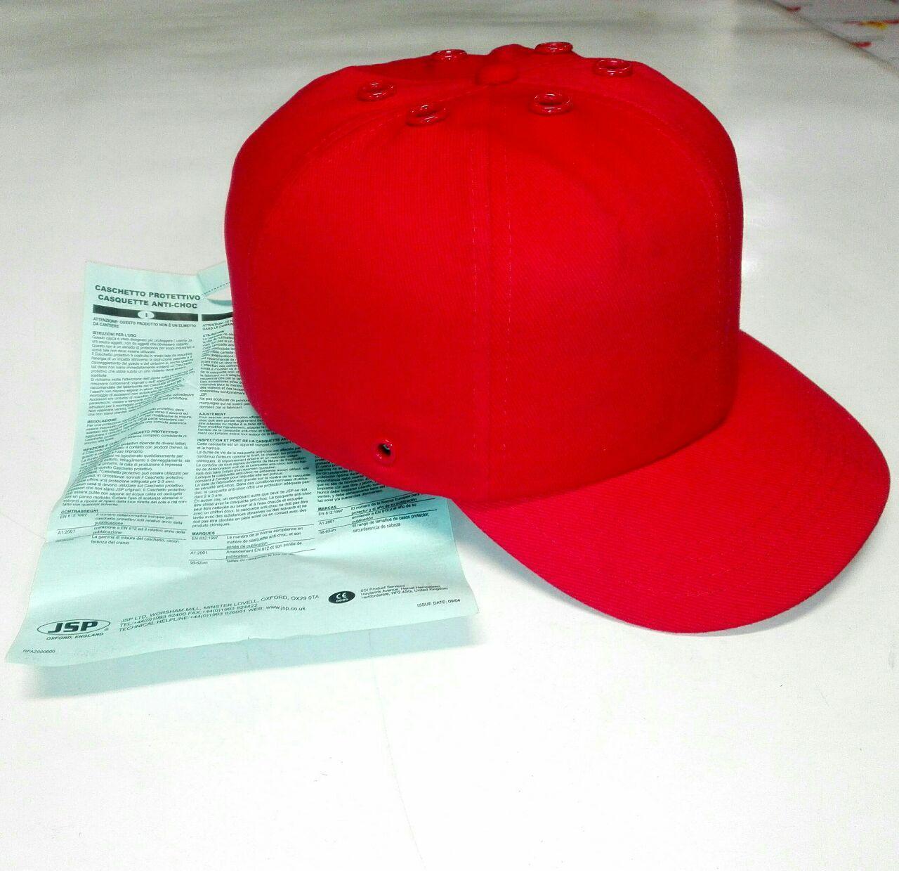 کلاه لبه دار ایمنی JSP مدل Top Cap (جی اس پی - تاپ کپ) - رنگ آبی و یا قرمز