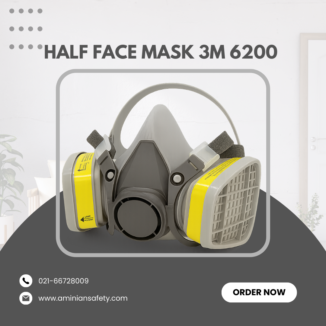 ماسک ایمنی تری‌ام مدل 6200 نیم صورت