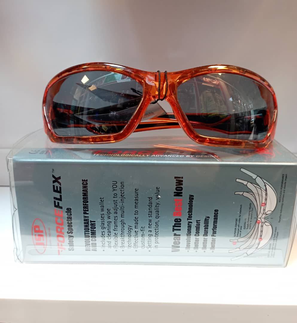 عینک فریم نارنجی برند JSP مدل Force Flex (جی اِس پی - فورس فِلِکس - فُرس فِلِکس)